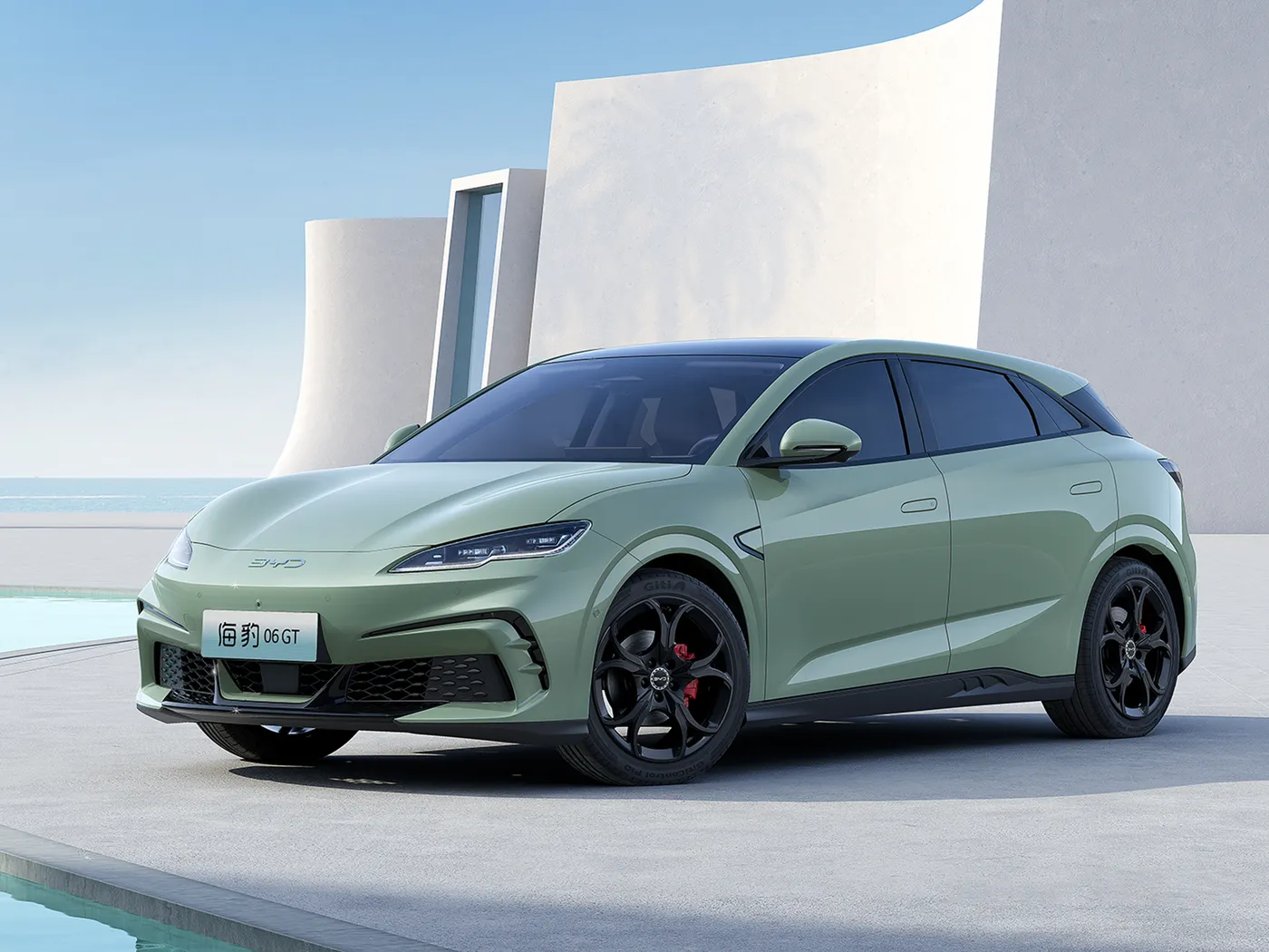 BYD सील 06GT हीटवेव एडिशन इलेक्ट्रिक हैचबैक 550 AWD 3000W मोटर पावर 4x4 मिनी ऑटो डायनामिक लेफ्ट एक्सपीरियंस के साथ